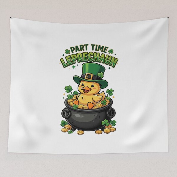 Item preview, Part Time Leprechaun Duck – Cute Funny St Patrick’s Day Design designed and sold by MoodFit2026.