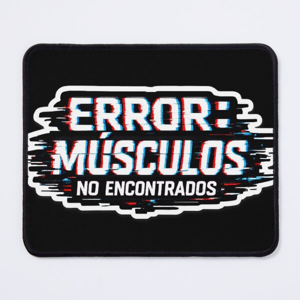 Item preview, Error Muscles Not Found Glitch Typography Gym Humor designed and sold by Retro Mood Co.