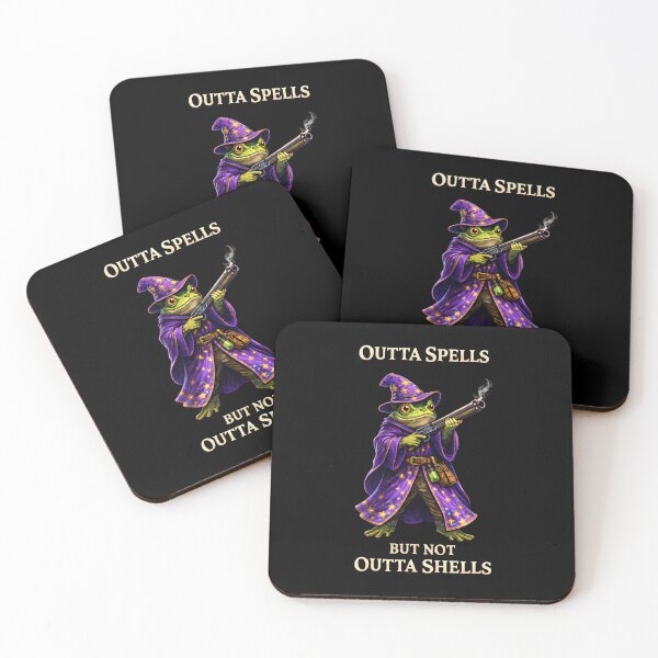 Item preview, Outta Spells But Not Outta Shells Toad Wizard – Funny DnD Meme designed and sold by VibeOffline Studio.