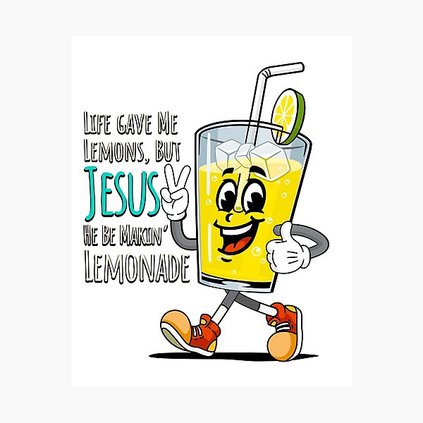 Item preview, Life Gave Me Lemons But Jesus He Be Makin' Lemonade - Funny Christian designed and sold by SaltCreatives.