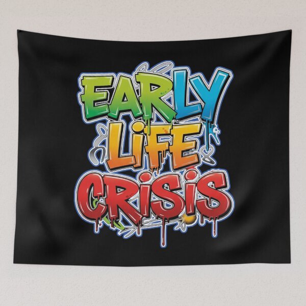 Item preview, early life crisis design designed and sold by FlamaC.