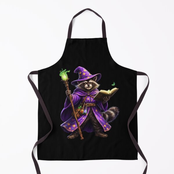 Item preview, Raccoon Wizard Spellcaster – Fantasy RPG Wizard Raccoon designed and sold by VibeOffline Studio.