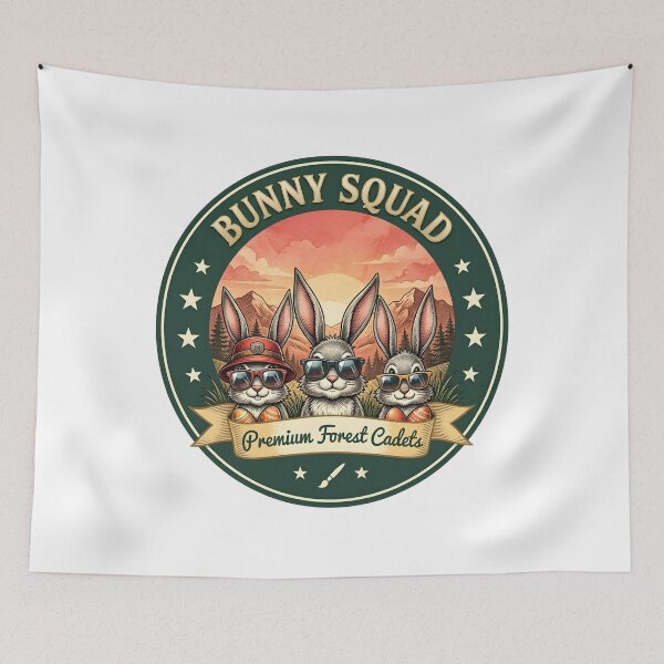 Item preview, Bunny Squad – Premium Forest Cadets Shirt | Retro Bunny Adventure Team designed and sold by relso.