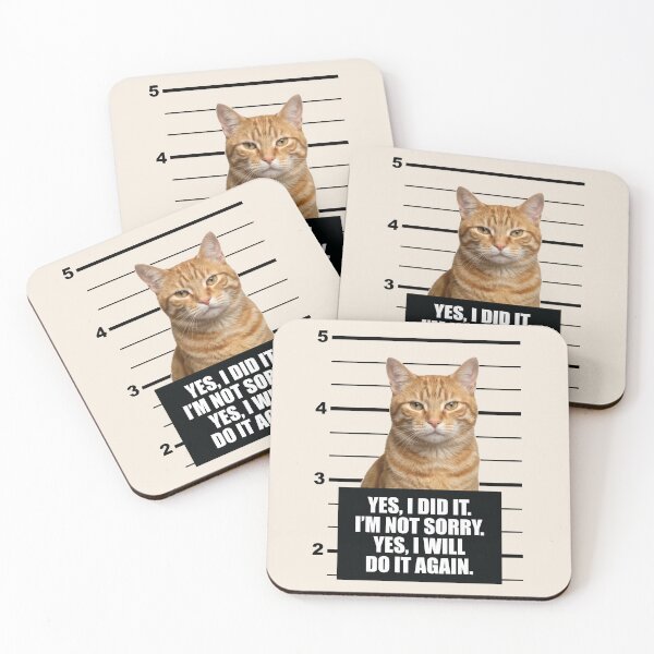 Item preview, Sassy Orange Cat Mugshot designed and sold by SweetLog.