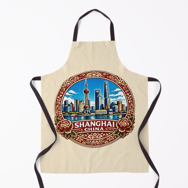 Item preview, Shanghai, China Skyline designed and sold by Myra365Art.