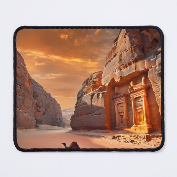 Item preview, AlUla Desert Canyon Nabataean Tomb Wall Art Print — Saudi  Arabia Ancient Ruins Poster, Hegra Archaeological Travel Decor designed and sold by GoldenVerseArt.