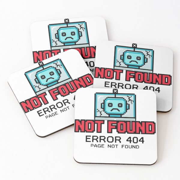 Item preview, Funny 404 Error Page Not Found Pixel Art Robot designed and sold by MatthewFana.