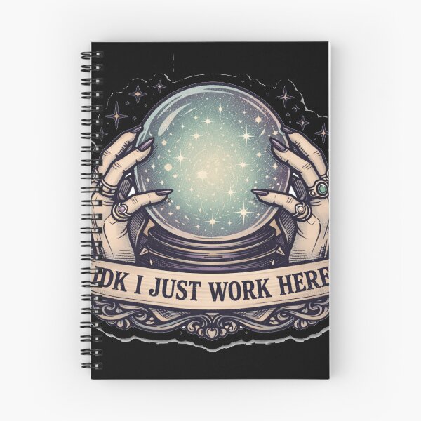Item preview, IDK I Just Work Here Magic Crystal Ball Sarcastic Witch designed and sold by Retro Mood Co.
