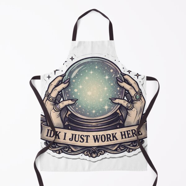 Item preview, IDK I Just Work Here Magic Crystal Ball Sarcastic Witch designed and sold by Retro Mood Co.