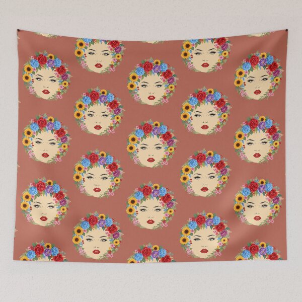 Item preview, Floral Soul – Alma en Flor – Flower Crown Portrait designed and sold by LMDIGITAL6.