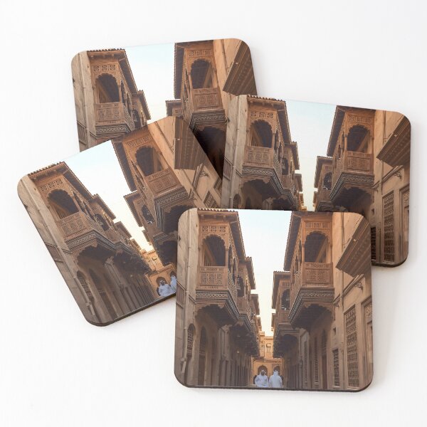 Item preview, Old Jeddah Al-Balad UNESCO Heritage Wall Art Print — Hejazi  Architecture Rawasheen Poster, Historic Jeddah Saudi Decor designed and sold by GoldenVerseArt.