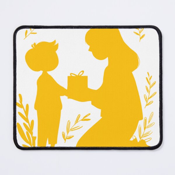 Item preview, Motherhood Bond Minimalist Silhouette Yellow Family designed and sold by BigStar-Cart.