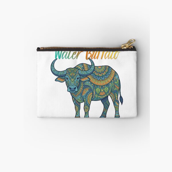 Item preview, Water Buffalo Mandala – Colorful Asian Farm Animal Art designed and sold by ArcticFoxStudio.