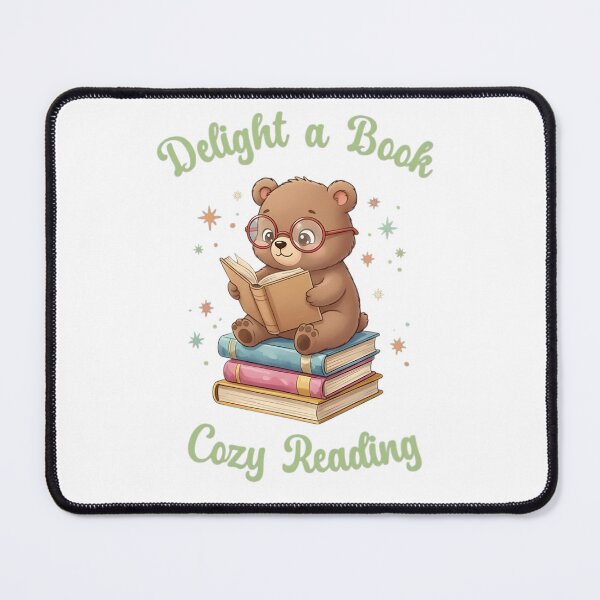 Item preview, Delight a Book Cozy Reading Cute Bear Books Librarian Book Lover Gift designed and sold by SoftInk Studio.