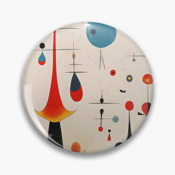 Item preview, Abstract Surreal Shapes Inspired by Joan Miró – Minimalist Colorful Modern Art designed and sold by Bondira-Spono.