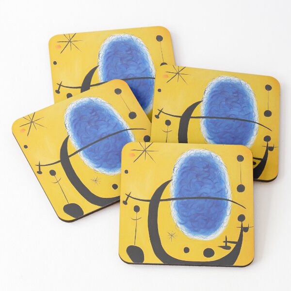 Item preview, Abstract Surreal Shapes Inspired by Joan Miró – Minimalist Colorful Modern Art designed and sold by Bondira-Spono.