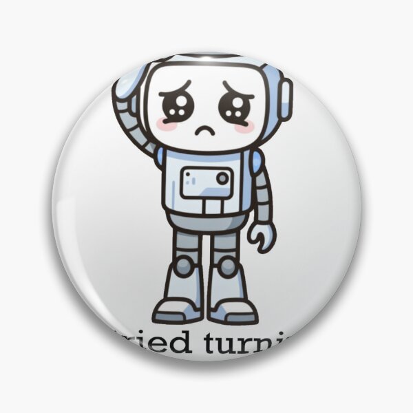 Item preview, sad robot  designed and sold by doodlesandsip.