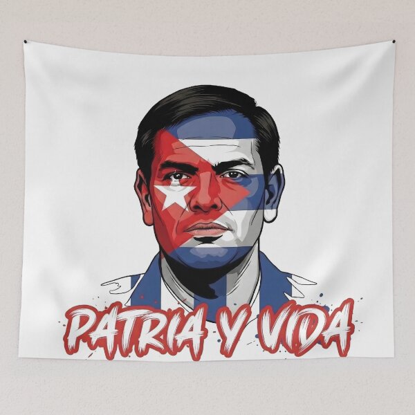 Item preview, Patria y Vida Cuban Freedom Portrait Art designed and sold by mrspicy80.