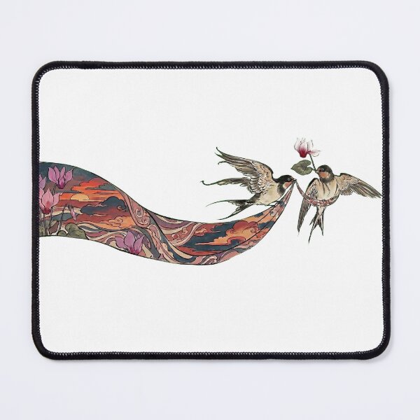 Item preview, Two Swallows Beneath the Cyclamen Sunset designed and sold by CalyCollab.