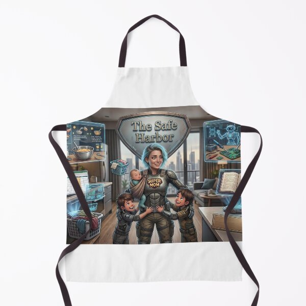 Item preview, The Safe Harbor - Cyberpunk Super Mom 2077 designed and sold by Ithaca2077.