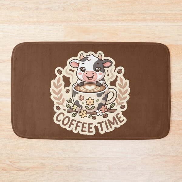 Item preview, Coffee Time - Cute Baby Cow in Coffee Mug Kawaii Sticker designed and sold by WowDezign.