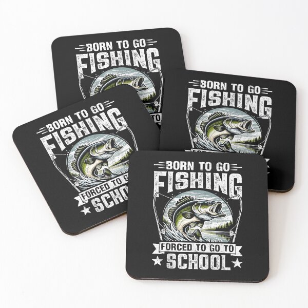 Item preview, Teen Boys Fishing Shirt Forced to Go to School Bass Fish designed and sold by Goleon12.