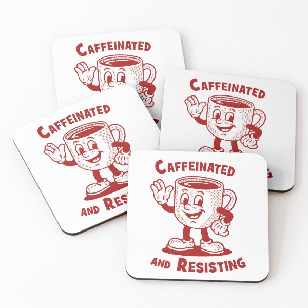 Item preview, Caffeinated and Resisting designed and sold by tiny-rebellion.