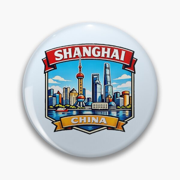 Item preview, Shanghai, China Skyline  designed and sold by Myra365Art.