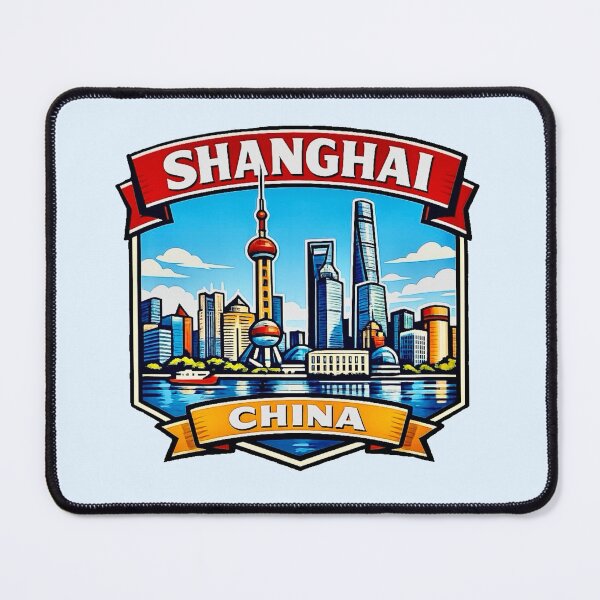 Item preview, Shanghai, China Skyline  designed and sold by Myra365Art.