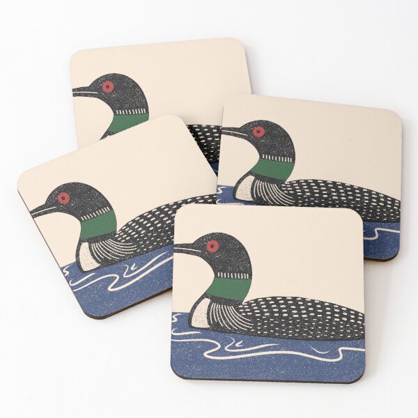 Item preview, Loon Linograph designed and sold by KitschByKate.