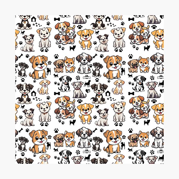 Item preview, Dog Pattern | Dogs Seamless Pattern | Puppy Lover Gift | Pet Lover Aesthetic designed and sold by Noble-Piece.