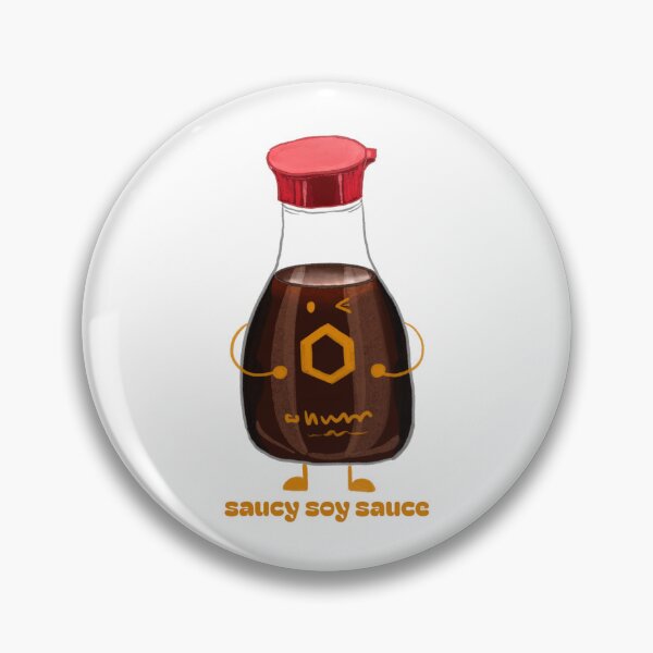 Item preview, saucy soy sauce | asian pantry illustration designed and sold by LiquidCats.