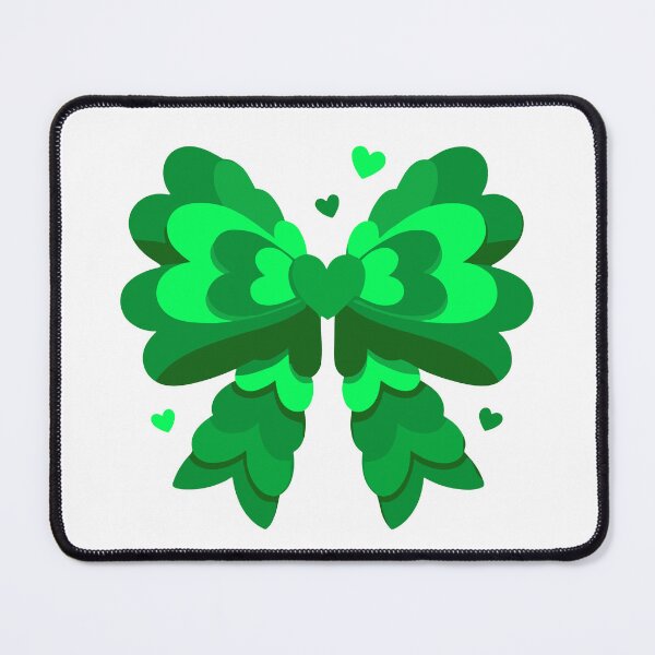 Item preview, Green Heart Bow – Cute Shamrock Style St Patrick’s Day Ribbon Design designed and sold by OmCollections.