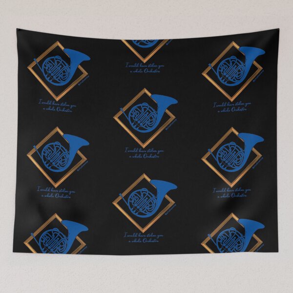 Item preview, Blue French Horn - HIMYM designed and sold by Studio-Wasp.