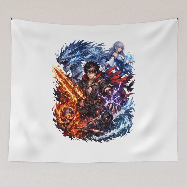Item preview, Epic Anime Fantasy Battle Collage designed and sold by Shirtaholism.