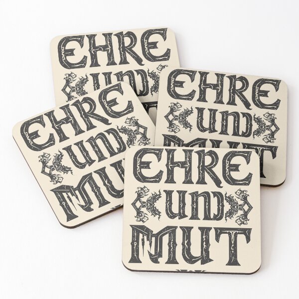 Item preview, Ehre und Mut - German Warrior Motto designed and sold by Everdreeam.