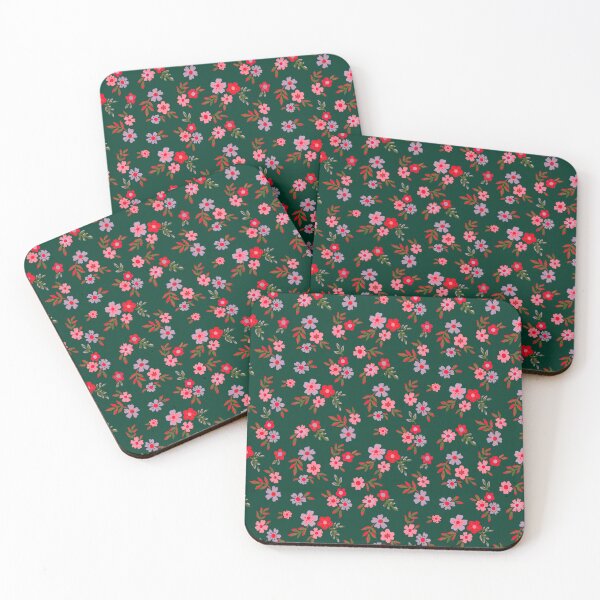 Item preview, Green Tiny flowers designed and sold by DafneDStudio.