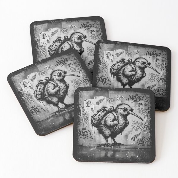 Item preview, KIWI – Street Traveller – Urban Kiwiana Street Art  designed and sold by MvuuStudio.