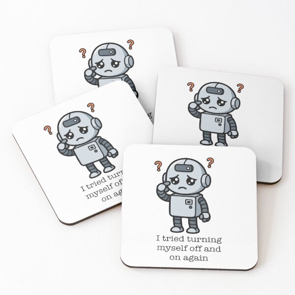 Item preview, sad robot  designed and sold by doodlesandsip.