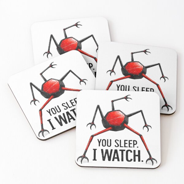 Item preview, You Sleep I Watch Creepy Robot Dystopian Sci-Fi Horror designed and sold by Ali-printshop.