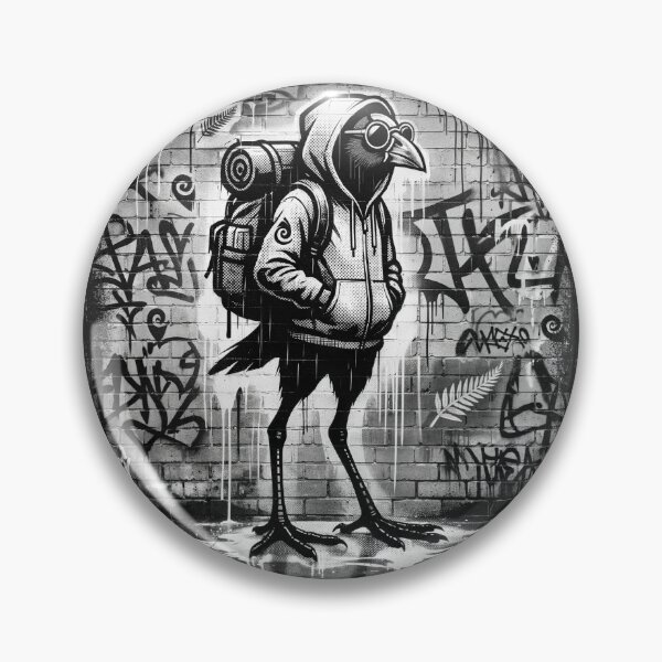 Item preview, PŪKEKO – City Adventurer – Urban Kiwiana Street Art  designed and sold by MvuuStudio.