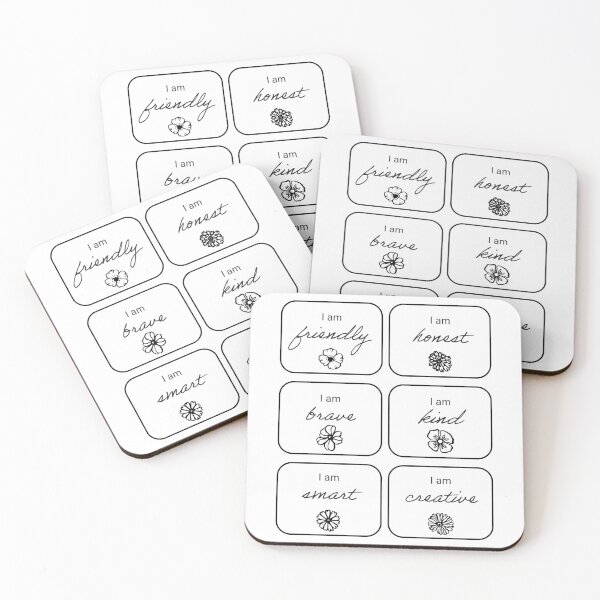 Item preview, Positive Affirmations – I Am Friendly Honest Brave Kind Smart Creative designed and sold by fadseries.
