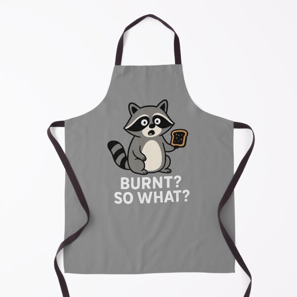 Item preview, Funny Raccoon Burnt So What – Cute Breakfast Humor Design designed and sold by soulbloom--art.