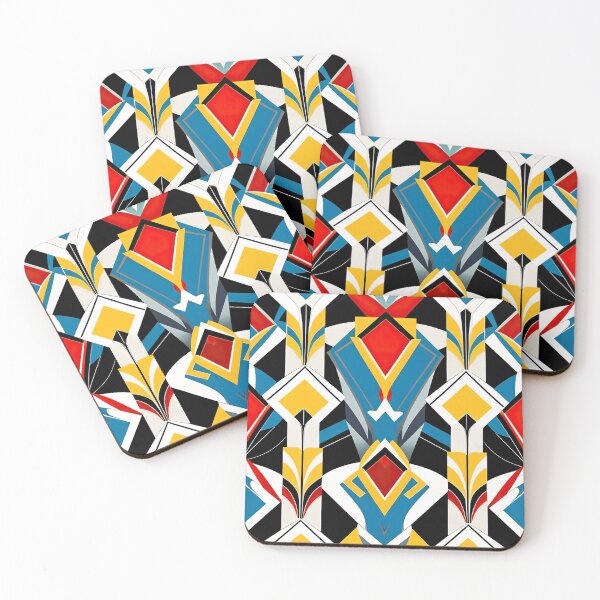Item preview, Art Deco Geometric Colorful Vibrant Ornate Glitzy Pattern designed and sold by DEC02.