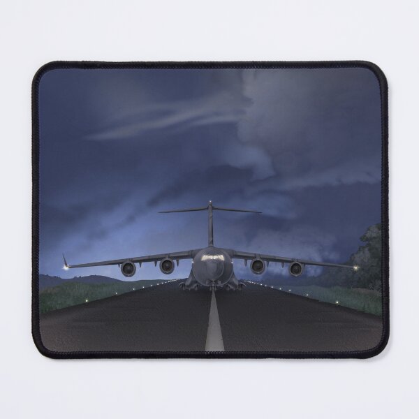 Item preview, C-17 on a Runway at Night designed and sold by JaybirdArtCreations.