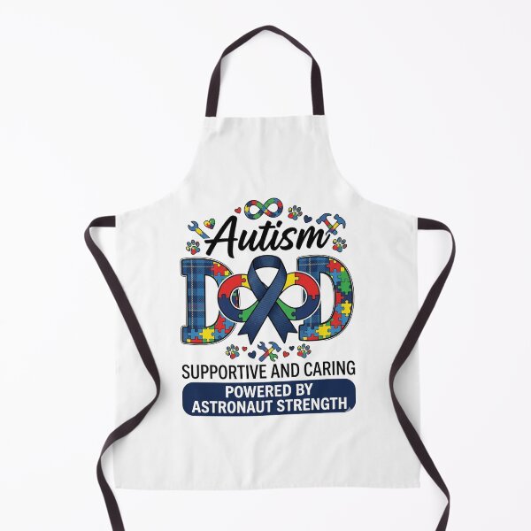 Item preview, Autism Dad Supportive Caring Astronaut Strength Quotes designed and sold by DigitalMomy.