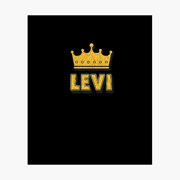 Item preview, Levi Personalized Name With Crown - Cool & Funny Custom Gift for Men and Boys designed and sold by Oussinc.