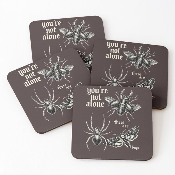 Item preview, You're Not Alone There are Bugs Creepy Insect Humor Art designed and sold by faridman.