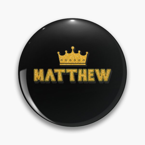 Item preview, Matthew Personalized Name With Crown - Cool & Funny Custom Gift for Men and Boys designed and sold by Oussinc.