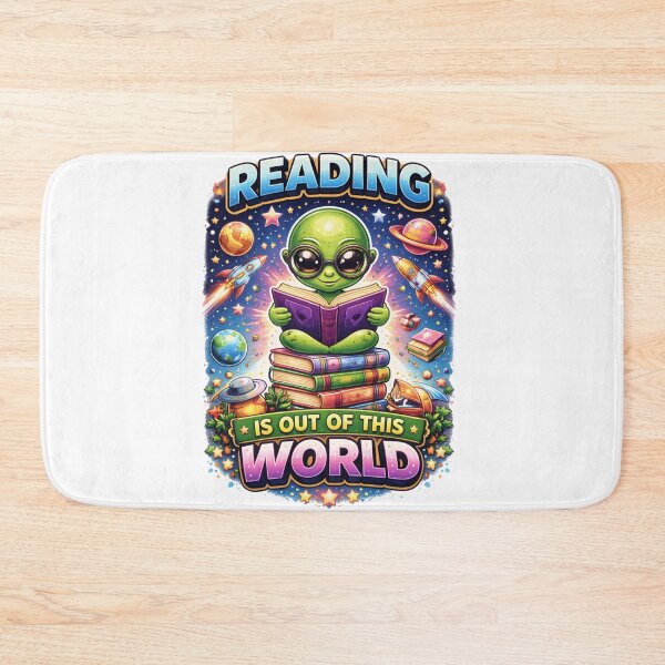 Item preview, Reading Is Out of This World – Cute Alien Book Lover Design designed and sold by Wear Sculpt.